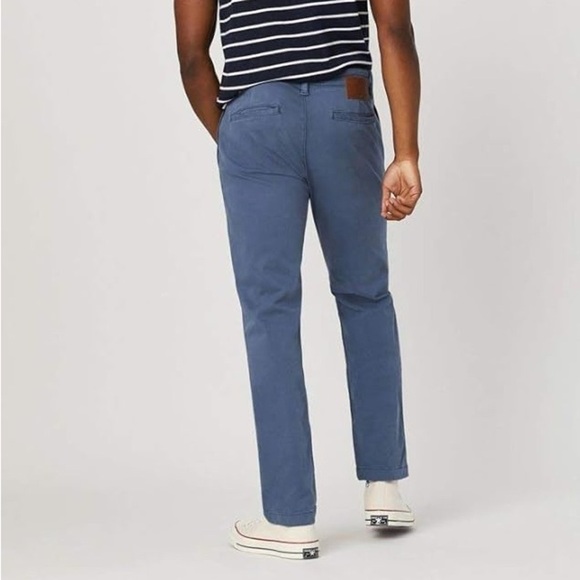 Mavi Edward Slim Straight Leg Chino Pants Vintage Indigo Sateen Twill 36 x 34 - Picture 3 of 8